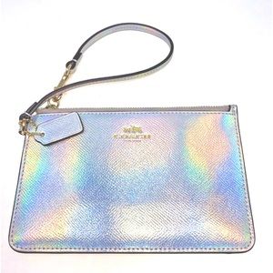 RARE Coach Hologram Iridescent Wristlet